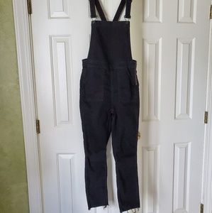 Madewell lunar wash skinny overalls